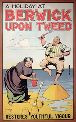 A Holiday at Berwick Restores Youthful Vigour, turismeplakat, 1913